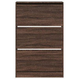 Walplus Shoe Cabinet Brown Oak 80X21X125.5 Cm Engineered Wood - thumbnail 5
