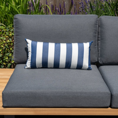 Agora Lines Marino Bolster Scatter Cushion - 60Cm X 30Cm