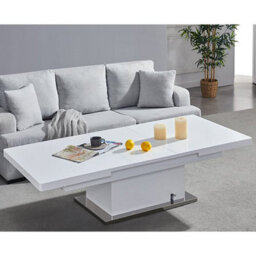 Furniture in Fashion Elgin Extending High Gloss Coffee To Dining Table In White - thumbnail 4