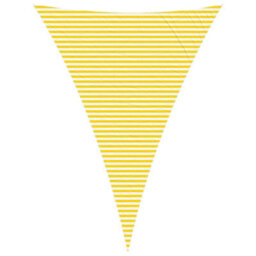 Walplus Sun Shade Sail Yellow And White 5 X 7 X 7 M - thumbnail 2