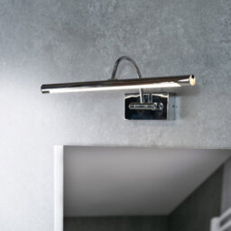 Valuelights Alana Polished Chrome Ip44 Bathroom Integrated Led Picture Wall Light - thumbnail 6