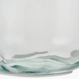 Pacific Lifestyle Large Clear Recycled Glass Bottle Vase With Raffia Neck - thumbnail 5