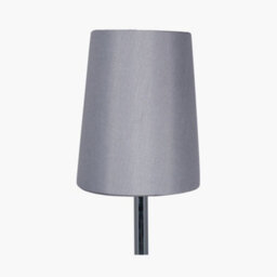 Pacific Lifestyle 30Cm Steel Grey Oval Polysilk Tapered Shade - thumbnail 2