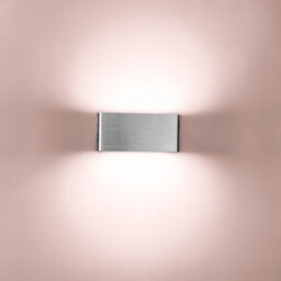 Harper Living 5W Led Up And Down Wall Light, Brushed Aluminium Finish Warm White (Non-Dimmable) - thumbnail 2