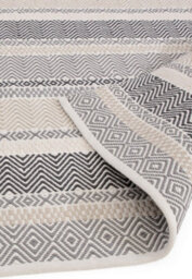 Grey Multi Outdoor Rug, Geometric Striped Stain-Resistant Rug For Patio Decks, 2mm Modern Outdoor Area Rug-160Cm X 230Cm - thumbnail 4