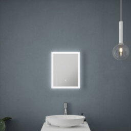 Bubly Bathrooms Malmo Led Bathroom Mirror With Shaver Socket & Demister Pad - 390X500mm, Ip44, Natural White 4000K - thumbnail 3