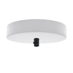 White Ceiling Rose Light Fitting 120mm Metal Round Single Outlet Cover Plate With Accessories For Chandeliers And Wall Lamp