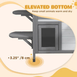 Pawhut Kitten Condo With Openable Roof, Catio Enclosure Furniture, White - thumbnail 6
