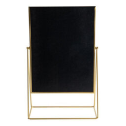 Harbour Housewares Metallic Vanity Mirror - 50 X 32Cm Gold Adjustable Tilt Dressing Table Mirror Sleek Modern Makeup Mirror - thumbnail 6