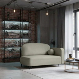 Solo Sofa Bed With Sleeping Function And Bedding Storage Foam Wavy Springs Wooden Metal Legs 162X93X97 Cm Light Green Right