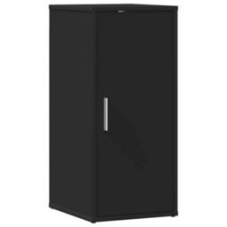 Berkfield Durable Shoe Cabinet Black 32X35X70 Cm Engineered Wood - thumbnail 1