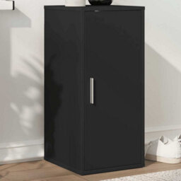 Berkfield Durable Shoe Cabinet Black 32X35X70 Cm Engineered Wood - thumbnail 3
