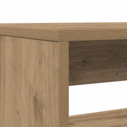 Walplus 3 Piece Dining Table And Bench Set Atisian Oak Engineered Wood - thumbnail 8