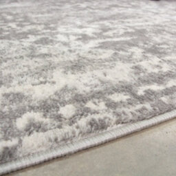 Loomed Silver Grey Traditional Medallion Bordered Runner Rug 60X240Cm - thumbnail 3