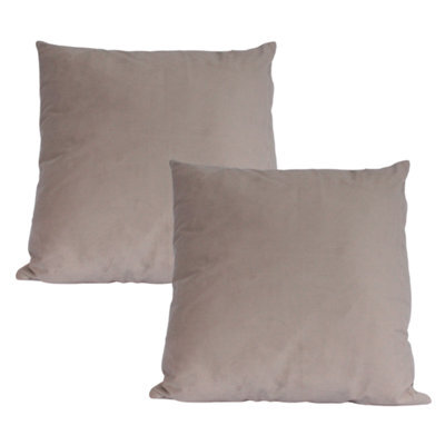 Urban Textures Pack Of 2 Velvet Cushion Covers 20 X 20 Inches Silver - image 1