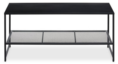 Orsina Convenient Black Metal Coffee Table, Sleek Coffee Table For Livingroom, Industrial Design Decorative Table - image 1