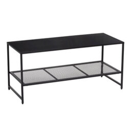 Orsina Convenient Black Metal Coffee Table, Sleek Coffee Table For Livingroom, Industrial Design Decorative Table - thumbnail 2