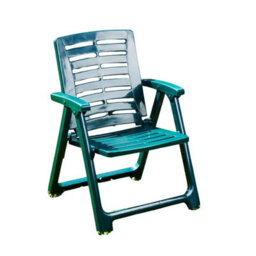 Urbn-Living Anthracite - Outdoor Folding Garden Chairs With Arms - thumbnail 4