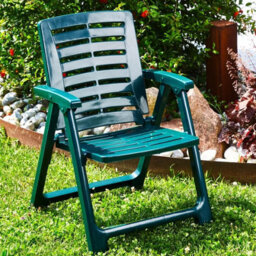 Urbn-Living Anthracite - Outdoor Folding Garden Chairs With Arms - thumbnail 6