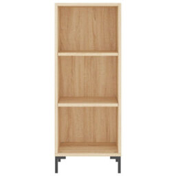 Berkfield Elegant Highboard Sonoma Oak 34.5X34X180 Cm Engineered Wood - thumbnail 6