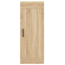 Berkfield Elegant Highboard Sonoma Oak 34.5X34X180 Cm Engineered Wood - thumbnail 7