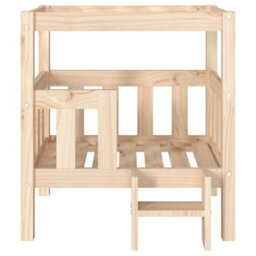 Berkfield Dog Bed 65.5X43X70 Cm Solid Wood Pine - thumbnail 5