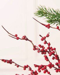 WeRChristmas 48 Cm Frosted Red Berry Christmas Decoration Pick - thumbnail 5