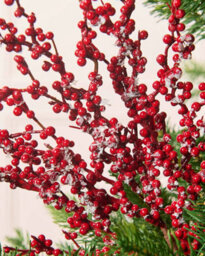 WeRChristmas 48 Cm Frosted Red Berry Christmas Decoration Pick - thumbnail 3