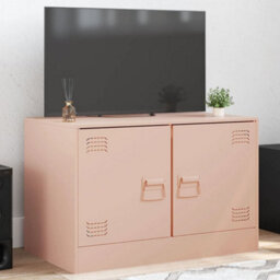 Berkfield Tv Cabinet Pink 67X39X44 Cm Steel - thumbnail 1