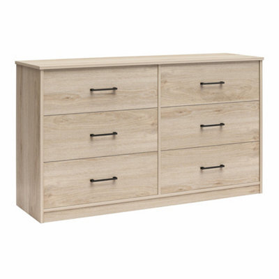 Dorel Brez Build Pearce 6 Drawer Dresser Light Oak Look - image 1