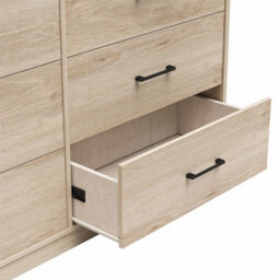 Dorel Brez Build Pearce 6 Drawer Dresser Light Oak Look - thumbnail 5