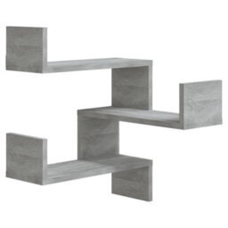 Berkfield Wall Corner Shelves 2 Pcs Grey Sonoma 40X40X50 Cm Engineered Wood - thumbnail 3