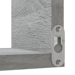 Berkfield Wall Corner Shelves 2 Pcs Grey Sonoma 40X40X50 Cm Engineered Wood - thumbnail 6