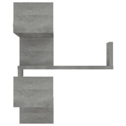 Berkfield Wall Corner Shelves 2 Pcs Grey Sonoma 40X40X50 Cm Engineered Wood - thumbnail 4
