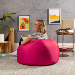 icon Adult Classic Beanbag Outdoor Waterproof Bean Bags Ready Filled - Pink - thumbnail 4