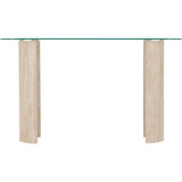 Seconique Modena Console Table - Cream Marble Effect - thumbnail 3