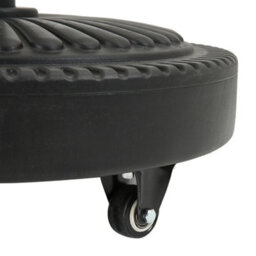 Thehotsale 25Kg Parasol Base Heavy Duty Round Cement Umbrella Stand  For Patio Deck Poolside With Wheels - thumbnail 5