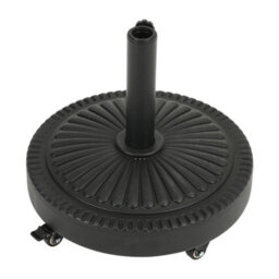 Thehotsale 25Kg Parasol Base Heavy Duty Round Cement Umbrella Stand  For Patio Deck Poolside With Wheels - thumbnail 4