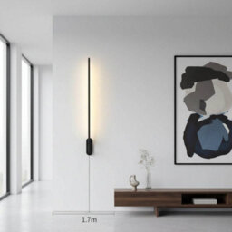Ultra Beam Lighting Ultrabeam Black Indoor Led Wall Light 10 Watt Led 1000 Lumens Height 900mm - thumbnail 4