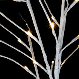 Taylor & Brown 6Ft 96 Led White Birch Twig Tree Light, Twinkling Christmas Twig Tree With Lights, Led Twig Christmas Tree - thumbnail 2
