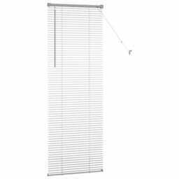 Berkfield Window Blind With Curtains Manual Silver Aluminium - thumbnail 6