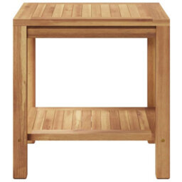Berkfield Coffee Table Brown 45 X 45 X 45 Cm Solid Teak Wood - thumbnail 6