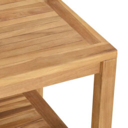 Berkfield Coffee Table Brown 45 X 45 X 45 Cm Solid Teak Wood - thumbnail 9
