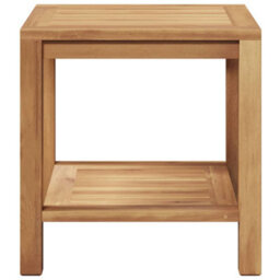 Berkfield Coffee Table Brown 45 X 45 X 45 Cm Solid Teak Wood - thumbnail 5
