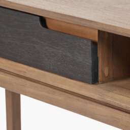 Pacific Lifestyle 1 Drawer Black And Natural Acacia Wood Console Table - thumbnail 9