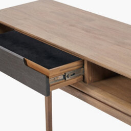 Pacific Lifestyle 1 Drawer Black And Natural Acacia Wood Console Table - thumbnail 7