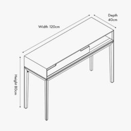 Pacific Lifestyle 1 Drawer Black And Natural Acacia Wood Console Table - thumbnail 6