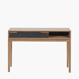 Pacific Lifestyle 1 Drawer Black And Natural Acacia Wood Console Table - thumbnail 2