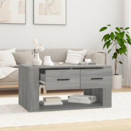 Berkfield Coffee Table Grey Sonoma 80X50X40 Cm Engineered Wood - thumbnail 3
