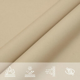 Berkfield Sun Shade Sail Beige 2X2X2 M 100% Polyester Oxford - thumbnail 7